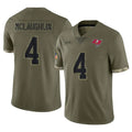 TB.Buccaneers #4 Chase McLaughlin Player Olive Limited Salute To Service Home Game BALCE Stitched Jerseys