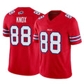 B.Bills #88 Dawson Knox Player Red Vapor F.U.S.E. Limited Home Game BALCE Stitched Jerseys