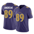B.Ravens #89 Mark Andrews Player Purple Vapor F.U.S.E. Limited Game BALCE Stitched Jerseys