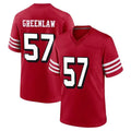 SF.49ers #57 Dre Greenlaw Player Red Limited Alternate Home Game BALCE Stitched Jerseys