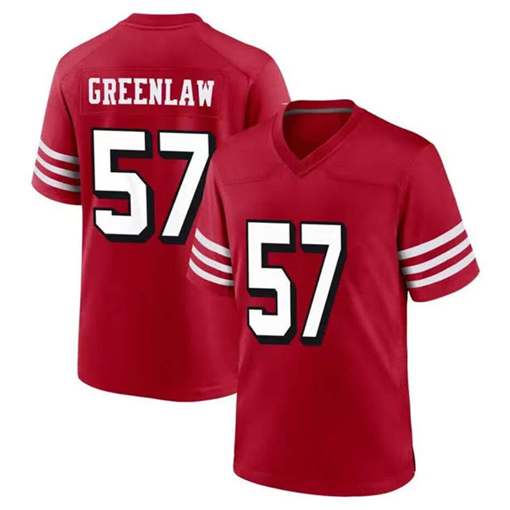 SF.49ers #57 Dre Greenlaw Player Red Limited Alternate Home Game BALCE Stitched Jerseys