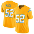 LA.Chargers #52 Khalil Mack Player Gold Limited Vapor F.U.S.E. Home Game BALCE Stitched Jerseys