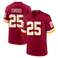W.Commanders #25 Nick Cross Player Burgundy Game Home BALCE Stitched Jerseys