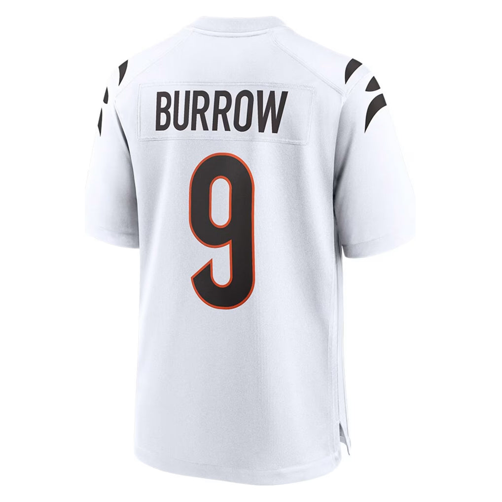 C.Bengals #9 Joe Burrow Player White Home Game BALCE Stitched Jerseys