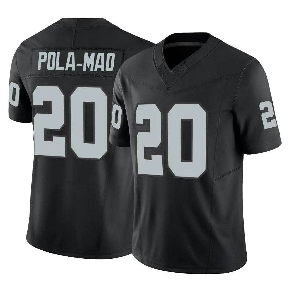 LV.Raiders #20 Isaiah Pola-Mao Player Black Limited Vapor F.U.S.E. Home Game BALCE Stitched Jerseys