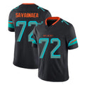 M.Dolphins #72 Jonah Savaiinaea Player Black Limited Pitch Rivalries Collection Home Game BALCE Stitched Jerseys