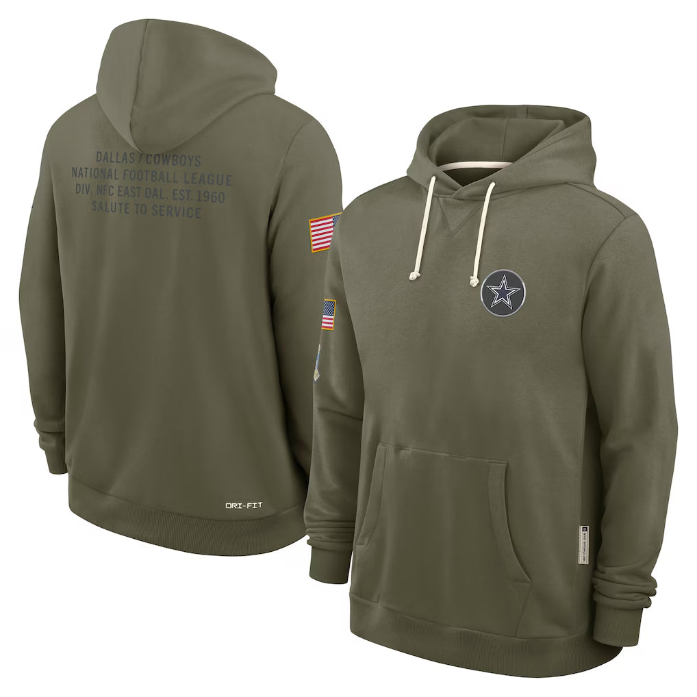 D.Cowboys ## Cowboys Blank Player Olive Salute to Service Pullover Hoodies Limited BALCE Stitched Jerseys