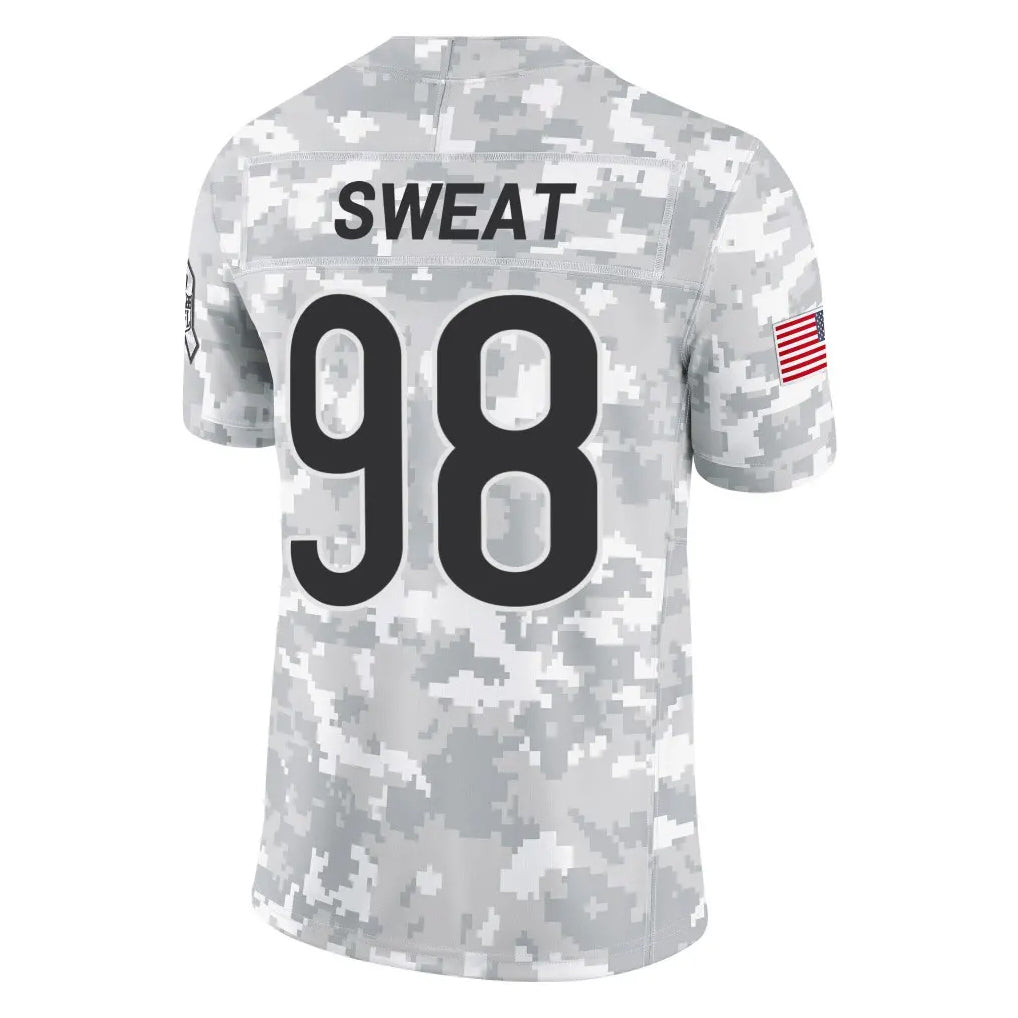 C.Bears #98 Montez Sweat Player Arctic Camo Salute to Service Limited BALCE Stitched Jerseys