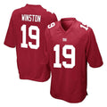 NY.Giants #19 Jameis Winston Player Red Home Game BALCE Stitched Jerseys