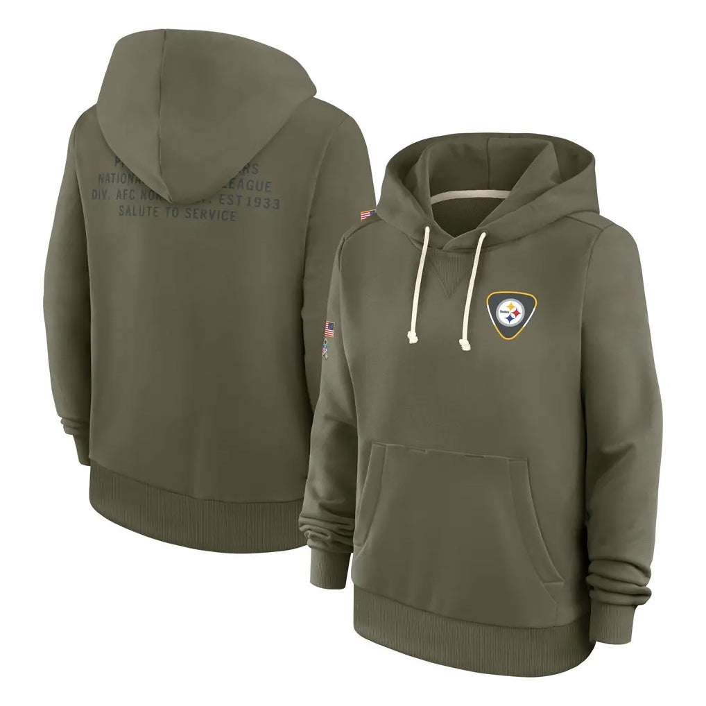 P.Steelers ## Steelers Blank Player Olive Salute to Service Pullover Hoodies Limited BALCE Stitched Jerseys