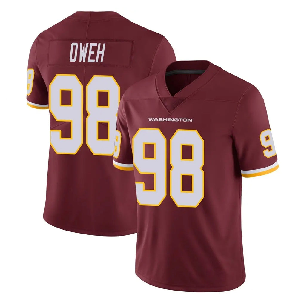 W.Commanders #98 Odafe Oweh Player Burgundy Limited Team Color Vapor Untouchable Home Game BALCE Stitched Jerseys