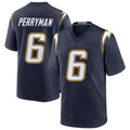 LA.Chargers #6 Denzel Perryman Player Navy Alternate Home Game BALCE Stitched Jerseys