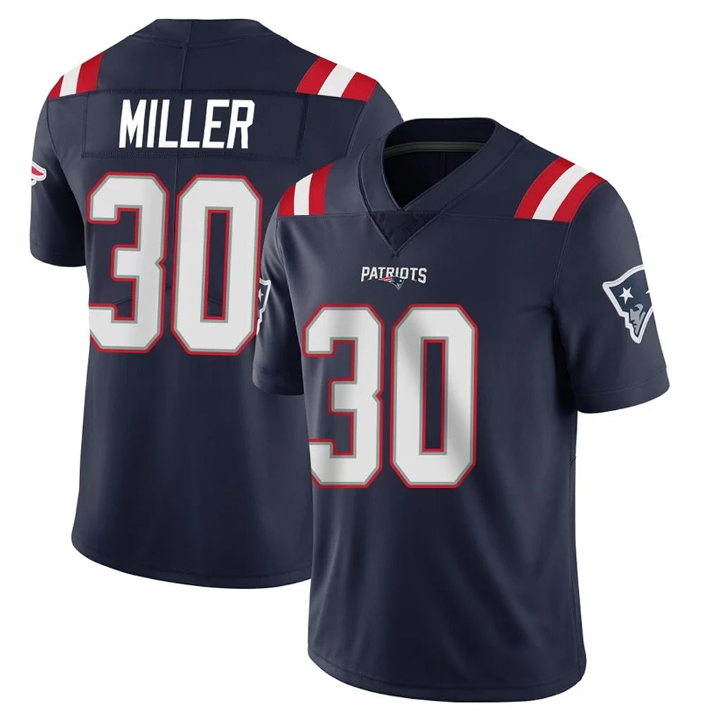 NE.Patriots #30 Jam Miller Player Navy Vapor Untouchable Home Game BALCE Stitched Jerseys