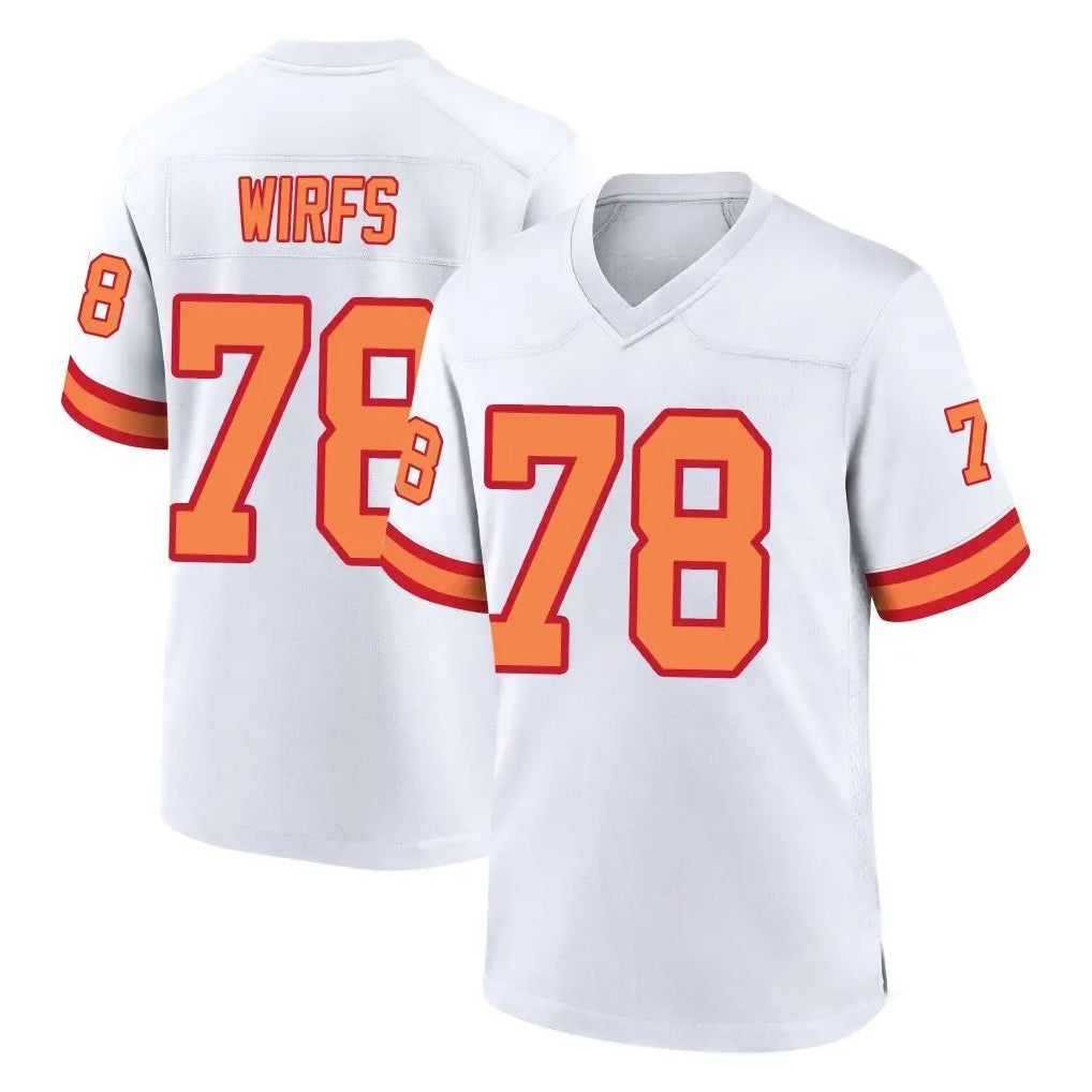 TB.Buccaneers #78 Tristan Wirfs Player White '76 Home Game BALCE Stitched Jerseys