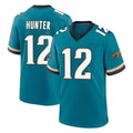 J.Jaguars #12 Travis Hunter Player Teal Prowler Throwback Limited Home Game BALCE Stitched Jerseys