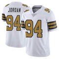NO.Saints #94 Cameron Jordan Player White Limited Color Rush Home Game BALCE Stitched Jerseys