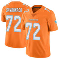 M.Dolphins #72 Jonah Savaiinaea Player Orange Limited Home Game BALCE Stitched Jerseys