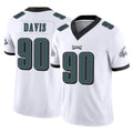 P.Eagles #90 Jordan Davis Player White Limited Vapor F.U.S.E. Home Game BALCE Stitched Jerseys