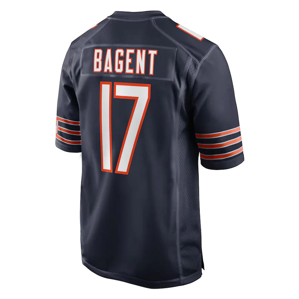 C.Bears #17 Tyson Bagent Player Navy Home Game BALCE Stitched Jerseys
