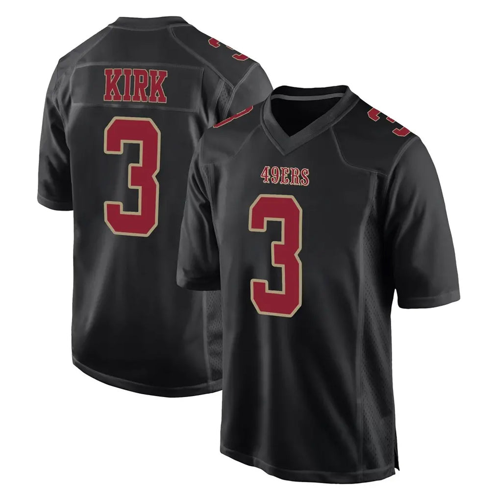 SF.49ers #3 Christian Kirk Player Black Fashion Home Game BALCE Stitched Jerseys