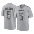 NY.Jets #5 Garrett Wilson Player Gray Limited Atmosphere Fashion Home Game BALCE Stitched Jerseys