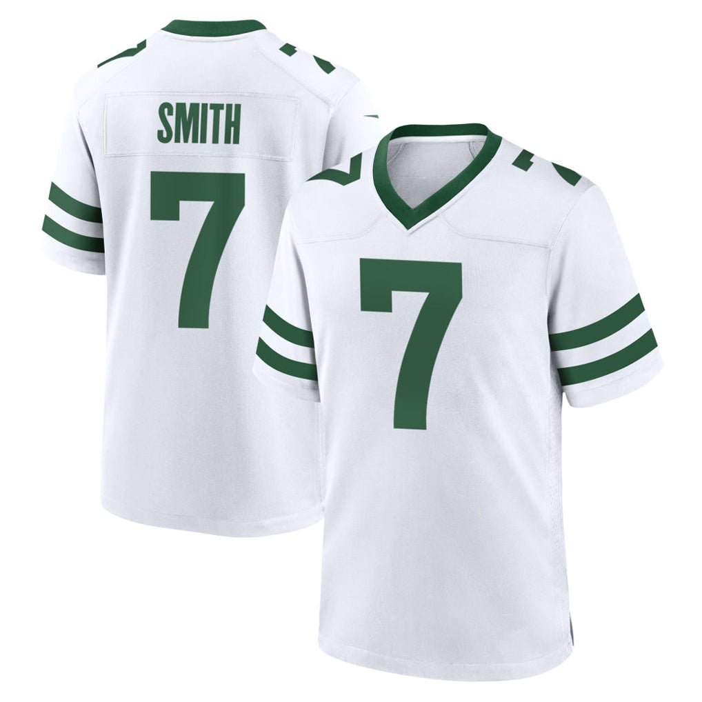 NY.Jets #7 Geno Smith Player White Legacy Home Game BALCE Stitched Jerseys