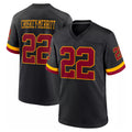 W.Commanders #22 Jacory Croskey-Merritt Player Black Limited Home Game BALCE Stitched Jerseys