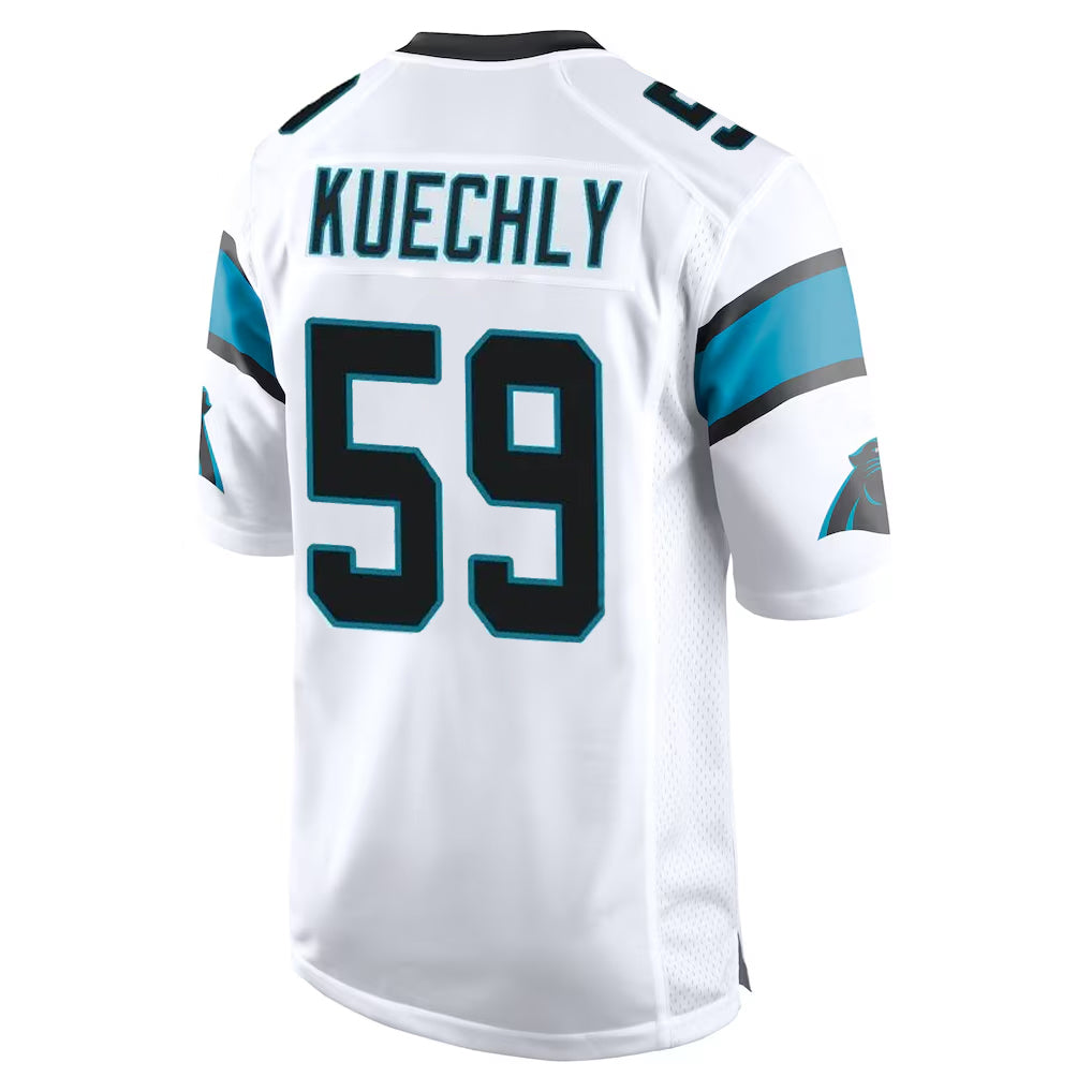 C.Panthers #59 Luke Kuechly Player White Game BALCE Stitched Jerseys