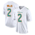 M.Dolphins #2 Malik Willis Player White Fashion Home Game BALCE Stitched Jerseys