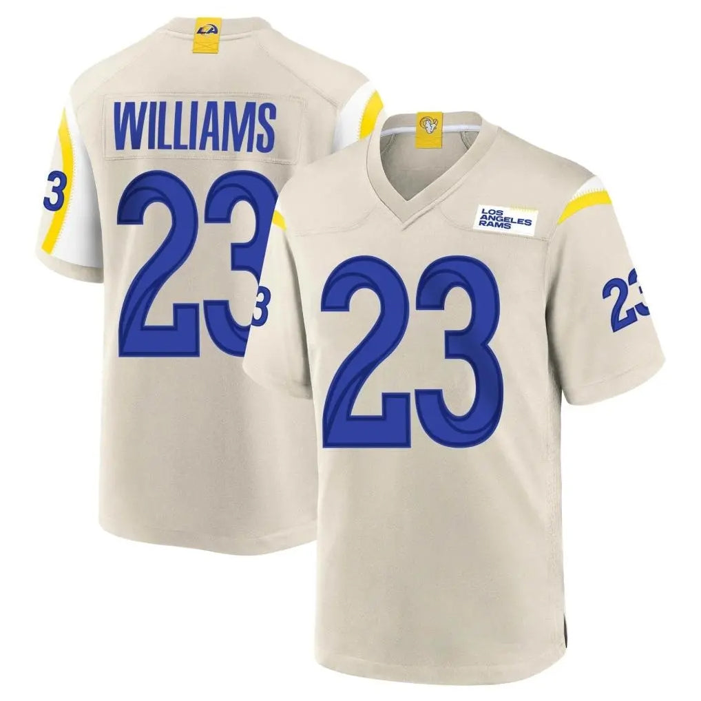 LA.Rams #23 Kyren Williams Player Bone Home Game BALCE Stitched Jerseys