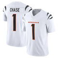 C.Bengals #1 Ja'Marr Chase Player White Vapor F.U.S.E. Limited Home Game BALCE Stitched Jerseys
