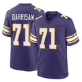 M.Vikings #71 Christian Darrisaw Player Purple Classic Home Game BALCE Stitched Jerseys