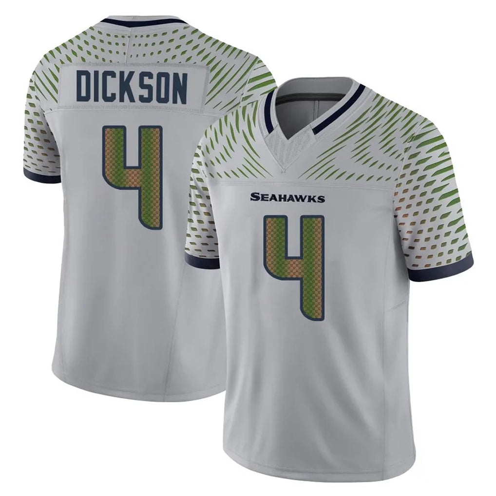 S.Seahawks #4 Michael Dickson Player Grey Limited 2025 Rivalries Collection Home Game BALCE Stitched Jerseys