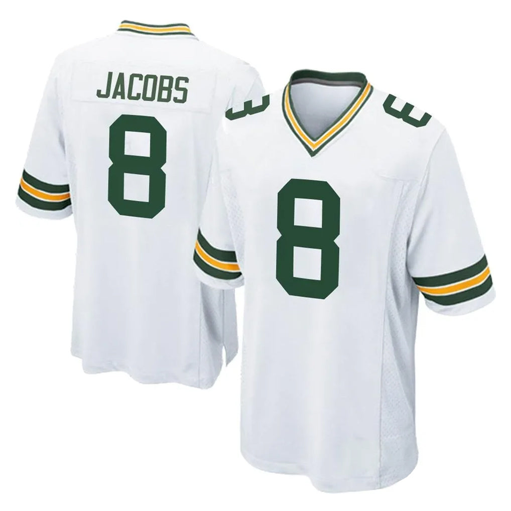 GB.Packers #8 Josh Jacobs Player White Home Game BALCE Stitched Jerseys
