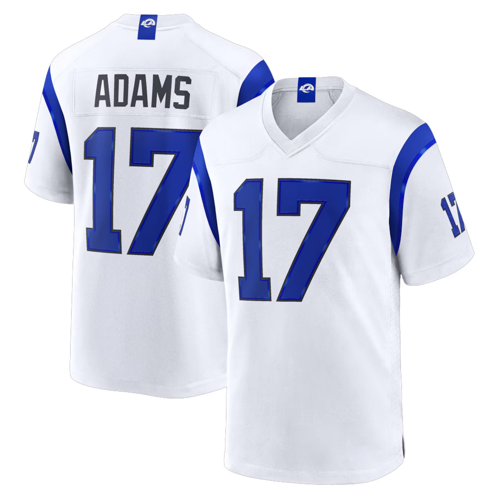 LA.Rams #17 Davante Adams Player Fearsome White Home Game BALCE Stitched Jerseys