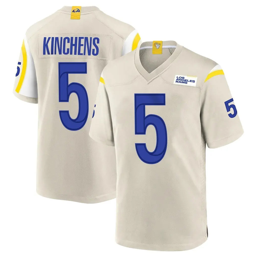 LA.Rams #5 Kamren Kinchens Player Bone Home Game BALCE Stitched Jerseys
