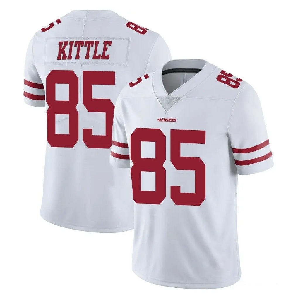 SF.49ers #85 George Kittle Player White Limited Vapor Untouchable Home Game BALCE Stitched Jerseys