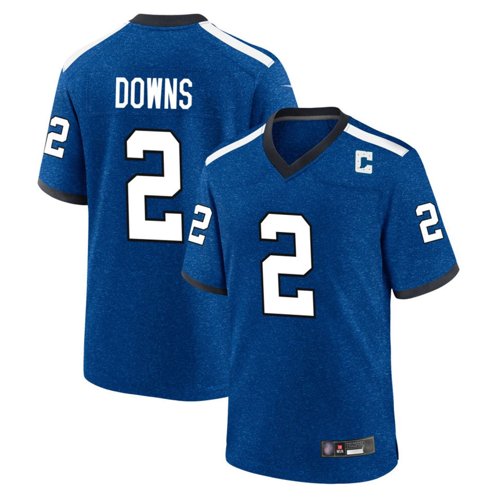 IN.Colts #2 Josh Downs Player Royal Alternate Indiana Nights Home Game BALCE Stitched Jerseys