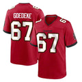 TB.Buccaneers #67 Luke Goedeke Player Red Home Game BALCE Stitched Jerseys