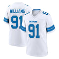 D.Lions #91 Tyleik Williams Player White Alternate Home Game BALCE Stitched Jerseys
