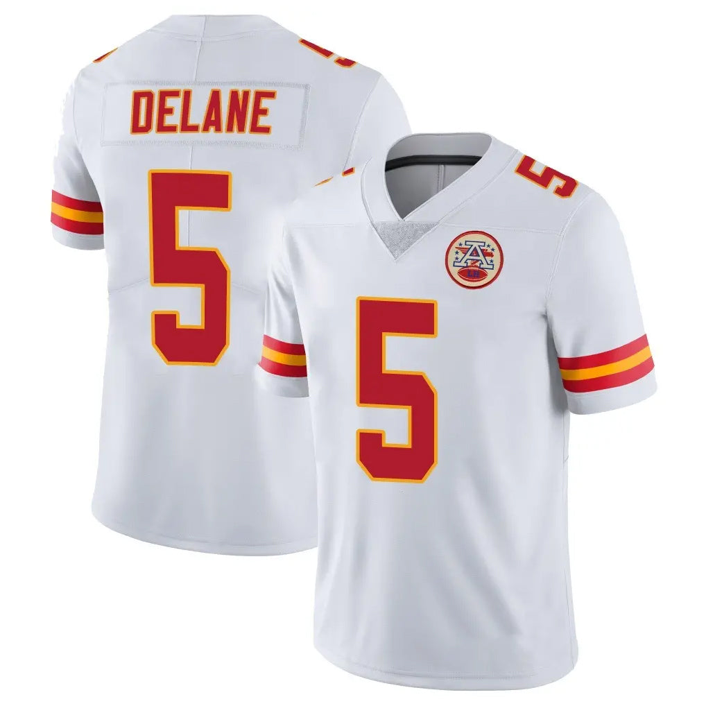 KC.Chiefs #5 Mansoor Delane Player White Limited Vapor Untouchable Home Game BALCE Stitched Jerseys