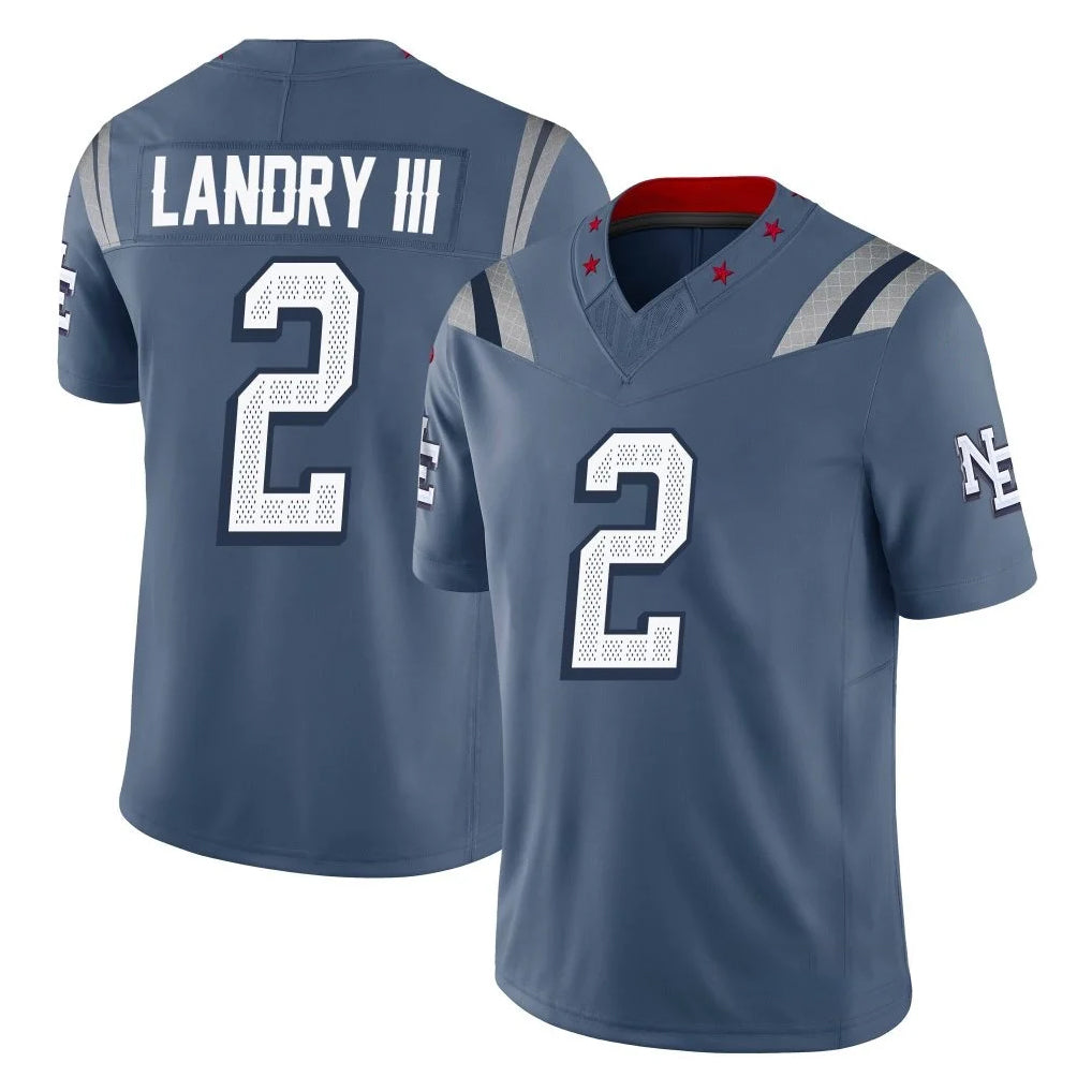 NE.Patriots #2 Harold Landry III Player Blue Limited Rivalries Collection Home Game BALCE Stitched Jerseys