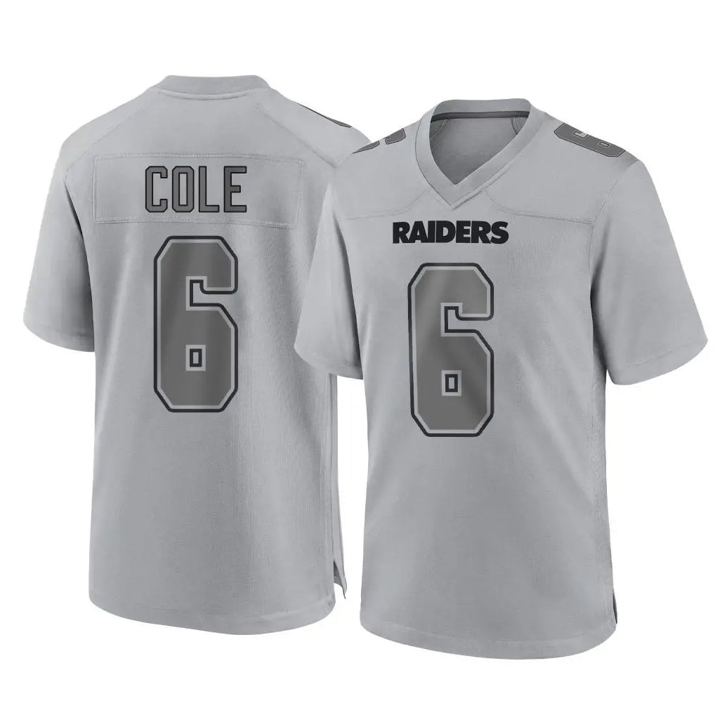 LV.Raiders #6 A.J. Cole Player Gray Atmosphere Fashion Limited Game BALCE Stitched Jerseys