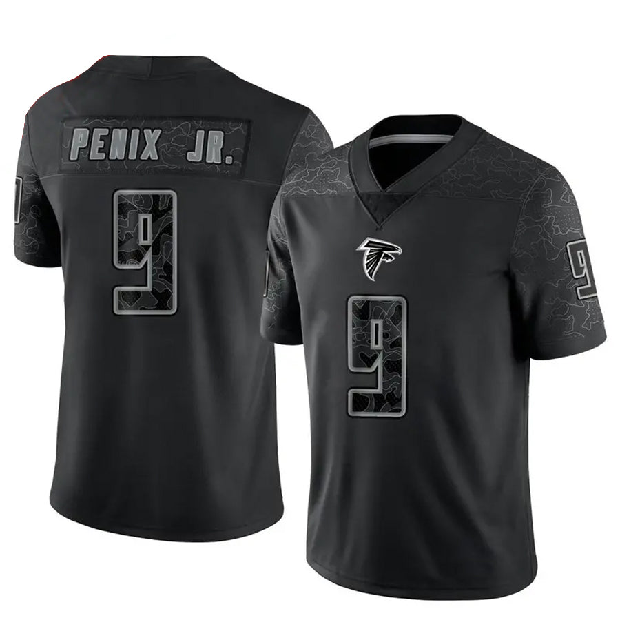A.Falcons #9 Michael Penix Jr. Player Black RFLCTV Limited BALCE Stitched Jerseys
