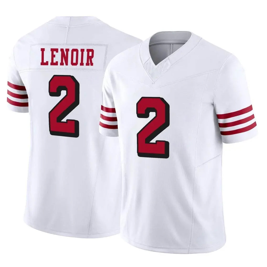 SF.49ers #2 Deommodore Lenoir Player White Limited Alternate Vapor F.U.S.E. Home Game BALCE Stitched Jerseys
