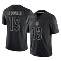 P.Steelers #13 Rico Dowdle Player Black Reflective Limited Home Game BALCE Stitched Jerseys