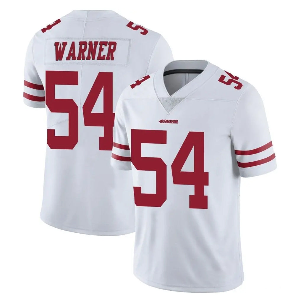 SF.49ers #54 Fred Warner Player White Limited Vapor Untouchable Home Game BALCE Stitched Jerseys