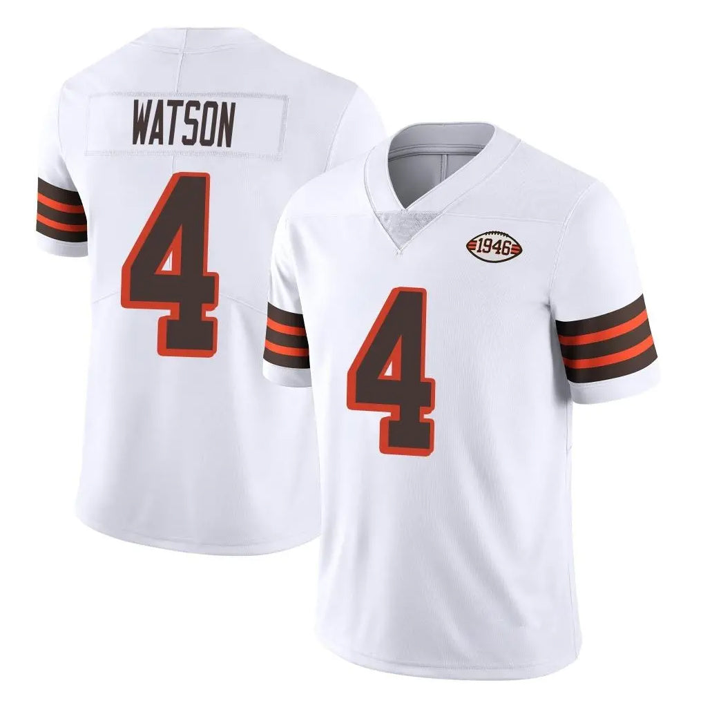 C.Browns #4 Deshaun Watson Player White Limited  Vapor 1946 Collection Alternate Game BALCE Stitched Jerseys