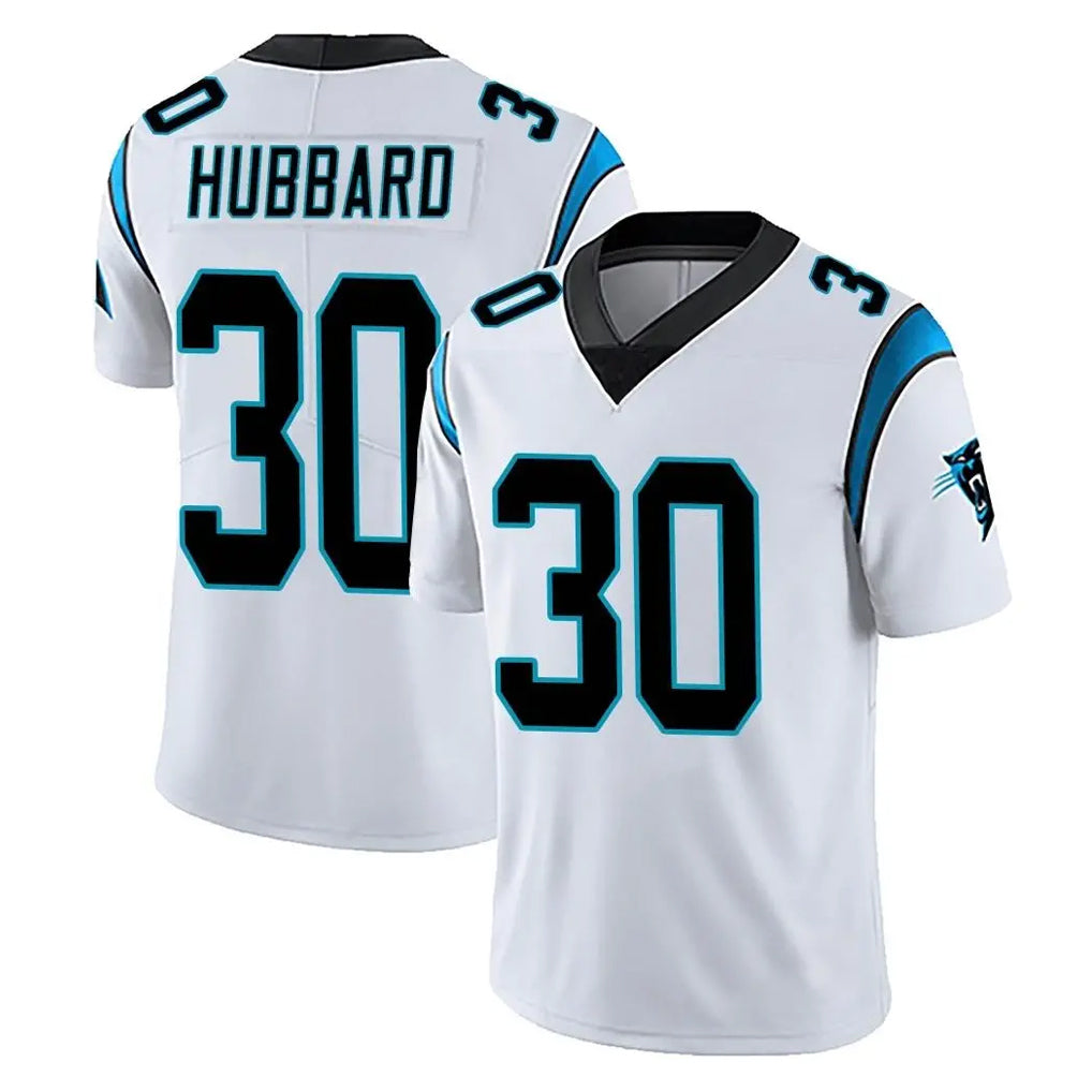 C.Panthers #30 Chuba Hubbard Player White Vapor Untouchable Limited Game BALCE Stitched Jerseys