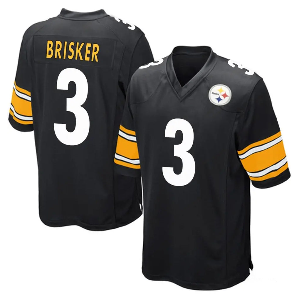 P.Steelers #3 Jaquan Brisker Player Black Home Game BALCE Stitched Jerseys